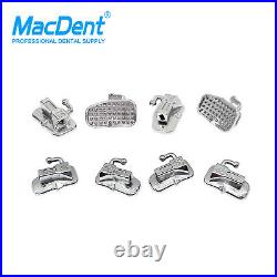 50 Sets MacDent Dental Orthodontic Buccal Tube Roth/MBT 018/022 1st/2nd Bondable