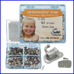 50 Sets Orthodontic Buccal Tubes Monoblock Molar Bracket MBT 022 1st ortodoncia