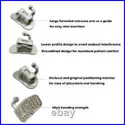 50 Sets Orthodontic Buccal Tubes Monoblock Molar Bracket MBT 022 1st ortodoncia