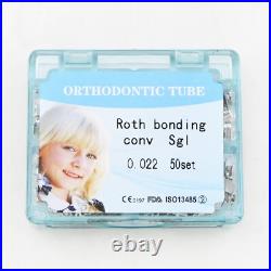 50Set US Dental Ortho Monoblock CON Metal Buccal Tube Roth MBT 022 1st 2nd Molar