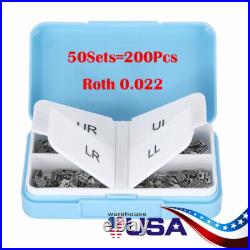 50Sets Dental Ortho Buccal Tubes 1st Molar Bondable Non-Conv Roth. 022 Monoblock