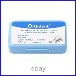50Sets Dental Orthodontic Bondable Buccal Tubes Monoblock 1st 2nd Molar Roth MBT