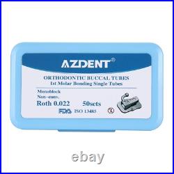 50Sets Dental Orthodontic Buccal Tubes MBT ROTH 022 1st 2nd Molar Monoblock