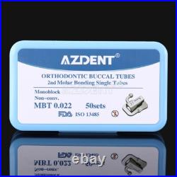 50Sets Dental Orthodontic Buccal Tubes MBT ROTH 022 1st 2nd Molar Monoblock