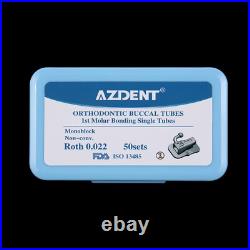 50Sets Dental Orthodontic Buccal Tubes MBT ROTH 022 1st 2nd Molar Monoblock