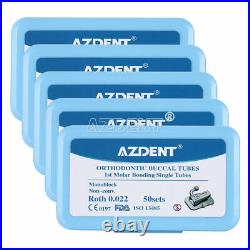 5AZDENT 1st Molar Bondable Monoblock Non-Convert Roth. 022 Buccal Tube 200Pc/Box