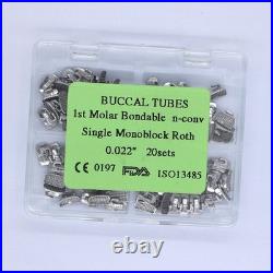5Box Dental orthodontic tube roth 0.022 Monoblock n-conv single buccal