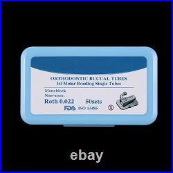 5Boxes Dental Orthodontic Bondable Buccal Tube 1st 2nd Molar Roth/MBT Monoblock