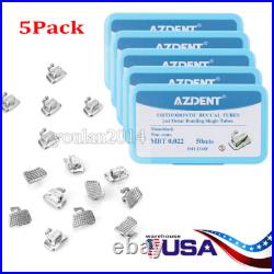 5Pack Dental Orthodontic 2nd Molar Bondable Non-Conver MBT 022 Buccal Tube