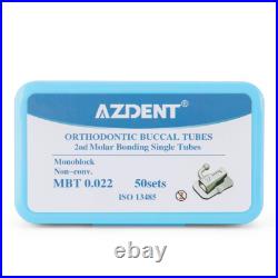 5Pack Dental Orthodontic 2nd Molar Bondable Non-Conver MBT 022 Buccal Tube