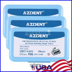 5Packs AZDENT Dental Buccal Tube 1st Molar MBT 0.022 Monoblock Non-Conv US