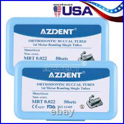 5Packs AZDENT Dental Buccal Tube 1st Molar MBT 0.022 Monoblock Non-Conv US