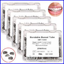 5Packs Dental Buccal Tube 1st Molar Bondable Non-Convert MBT 022 Monoblock MBT