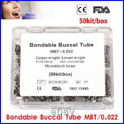 5Packs Dental Buccal Tube 1st Molar Bondable Non-Convert MBT 022 Monoblock MBT