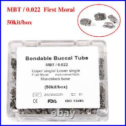 5Packs Dental Buccal Tube 1st Molar Bondable Non-Convert MBT 022 Monoblock MBT