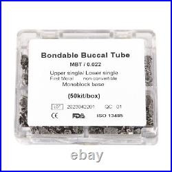 5Packs Dental Buccal Tube 1st Molar Bondable Non-Convert MBT 022 Monoblock MBT