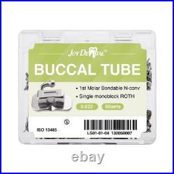 5X Dental Orthodontic 1st Molar Roth 0.022 Buccal Tubes Bondable Monoblock