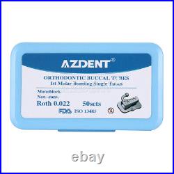 5X Dental Orthodontic Buccal Tube 1st Molar Roth. 022 Bondable Monoblock AZDENT