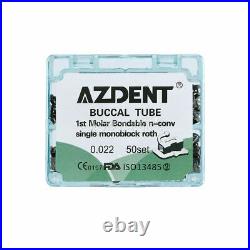5boxes Dental Orthodontic 1st Molar Roth 0.022'' Buccal Tube Monoblock Bondable