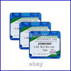 5xETERFANT Dental Orthodontic Buccal Tubes Monoblock 1st Molar Roth 022 Bondable