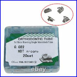 800pcs Dental ortho Buccal Tube 1st Molar Bondable Non-Conv MBT 022 Monoblock FT