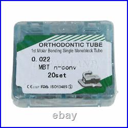 800pcs Dental ortho Buccal Tube 1st Molar Bondable Non-Conv MBT 022 Monoblock FT
