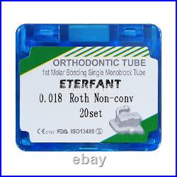 80PCs ETERFANT Dental Ortho Buccal Tube 1st Molar Roth018/022 Monoblock Bondable