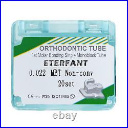 80PCs ETERFANT Dental Ortho Buccal Tubes MBT 022 1st Molar Bondable Monoblock