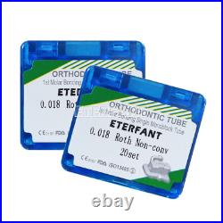 80PCs ETERFANT Dental Ortho Buccal Tubes Monoblock 1st Molar Roth 018 Bondable 80PCs ETERFANT Dental Ortho Buccal Tubes Monoblock 1st Molar Roth 018 Bondable
