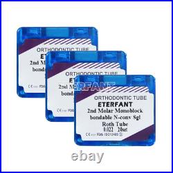 80PCs ETERFANT Dental Ortho Buccal Tubes Roth 022 2nd Molar Monoblock Bondable