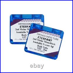 80PCs ETERFANT Dental Ortho Buccal Tubes Roth 022 2nd Molar Monoblock Bondable