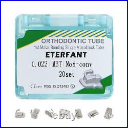 80PCs ETERFANT Dental Ortho Monoblock Buccal Tubes MBT 022 1st Molar Bondable