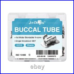 80pcs Dental Ortho Buccal Tube Bondable 1st/2nd Non-Convertible Roth/MBT 018/022