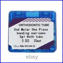 80pcs Dental Orthodontic Monoblock 1st 2nd Molar Buccal Tubes MBT Roth 022