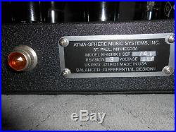 ATMA-SHERE M-60 MK 3.3 OTL Tube Mono-block Amplifiers
