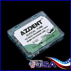 AZDENT 5XDental Buccal Tube 1st Molar Bondable Non-Conver Tube Roth022 Monoblock