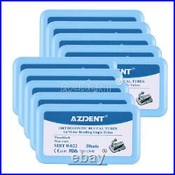 AZDENT Dental Buccal Tube 1st Molar MBT. 022 Monoblock Bondable N-conv 50Sets/box