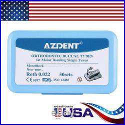 AZDENT Dental Ortho Braces Brackets Mini Roth. 022 345/ Arch Wires /Buccal Tubes