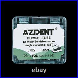 AZDENT Dental Orthodont Monoblock Buccal Tube 1st Molar MBT 022 Non-convertible