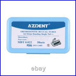 AZDENT Dental Orthodontic Buccal Tube 1st Molar Sgl MBT. 022 Monoblock Bondable