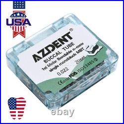 AZDENT Dental Orthodontic Buccal Tubes 1st Molar Tube MBT 022 Non-Conv Monoblock