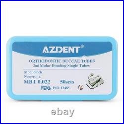 AZDENT Dental Orthodontic Buccal Tubes Roth/MBT 022/018 1st Molar /2nd Motor