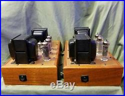 Ampex 6973 Monoblock Tube Amplifiers Triad Transformers