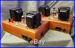 Ampex 6973 Monoblock Tube Amplifiers Triad Transformers