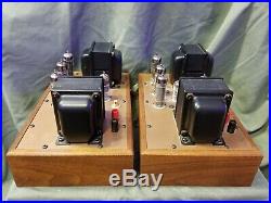 Ampex 6973 Monoblock Tube Amplifiers Triad Transformers