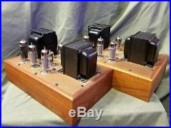 Ampex 6973 Monoblock Tube Amplifiers Triad Transformers