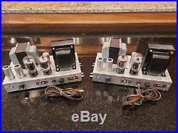 Ampex Tube monoblock Amplifiers Stereo pair Triad transformers Sound amazing