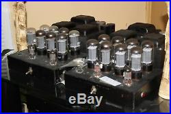 BOGEN MO-200A Tube Monoblock Amp Pair 200 Watts Each! RECAPPED 8417 TUBES