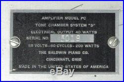 Baldwin PC Tone Chamber System S Tube Monoblock Amplifier