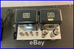Consecutive Dated Pair McIntosh MC75 Monoblock Tube Amplifiers, Shiny, Working